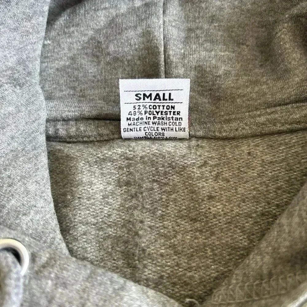 Buc-ees Hoodie Sweatshirt Fleece Long Sleeve Pullover Beaver Gray Adult Small - Picture 3 of 12
